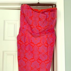 J. Crew Red Paisley Short Halter Dress size 4
